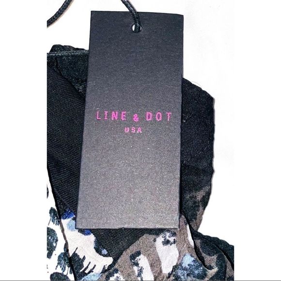 NWT Line and Dot short sleeve multicolor top - Picture 7 of 10